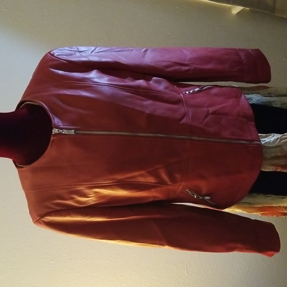 Faux Red Jacket by Zara